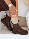 LUXIBOOTS Damen Plateaustiefel braun Dstreet ZY1021