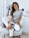 Damen T-shirt MAYLA Hellgrau Dstreet RY2122