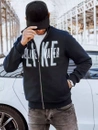 Herren Sweatshirt mit Aufdruck Dunkelblau Dstreet BX5412