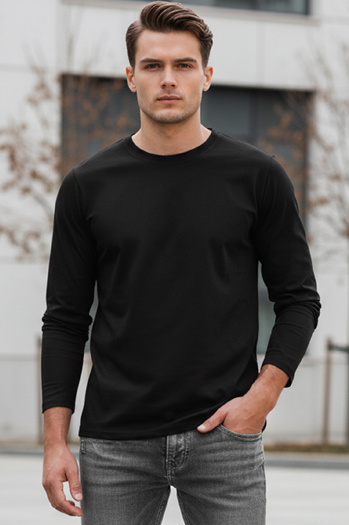 Herren schwarz Dstreet Longsleeve LX0577