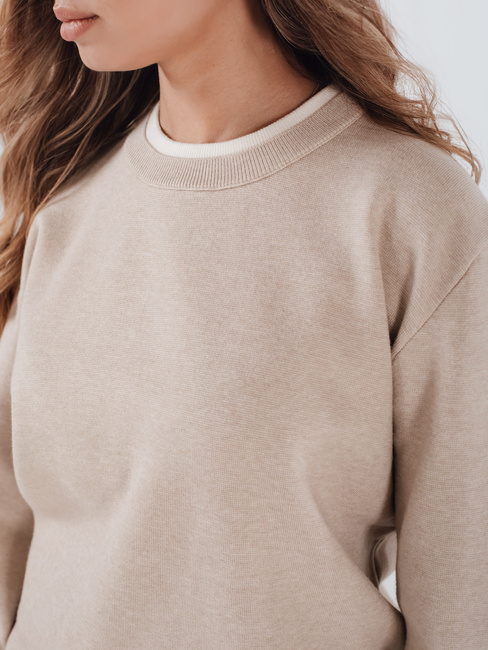 Damen Basic-Pullover DARMILA beige Dstreet MY2507