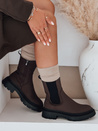 Frauen braune Stiefel Dstreet ZY1010