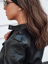 Damen Leder Ramones Jacke RAVENIX schwarz Dstreet TY4635