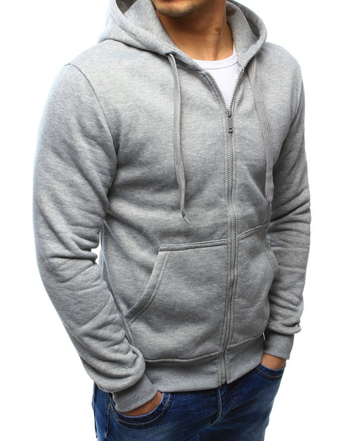 Herren Kapuzenpullover Hellgrau Dstreet BX2412