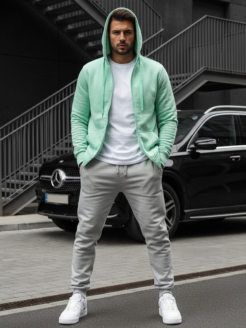 Herren Kapuzenpullover Minzegrün Dstreet BX5231