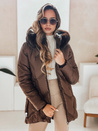 Damen Winterjacke LOVEINSIDE gesteppt mit Fell braun Dstreet TY5052