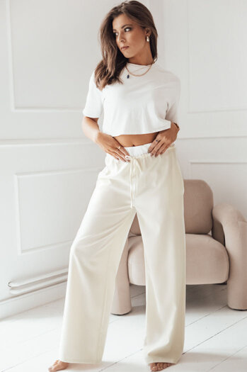 Damen Casual Hose THAMI Farbe Ecru DSTREET UY1848