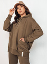 Damen Sweatshirt mit Kapuze ALIEENS Farbe Braun DSTREET BY1278