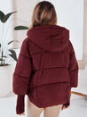 MISSLAYER Damen Winterjacke mit Kapuze burgunderrot Dstreet TY5037