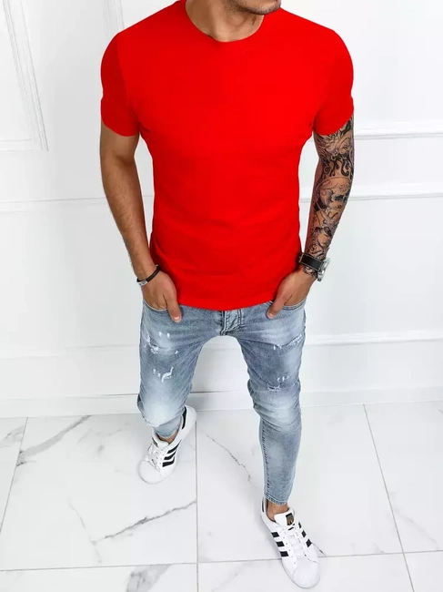 Herren T-shirt Basic Rot Dstreet RX4905