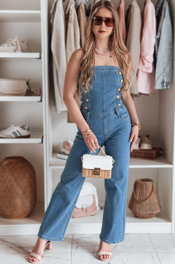 Damen Denim Overall mit Korsett GORSETTA blau Dstreet EY2588