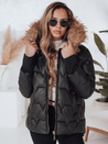 Damen Winterjacke SNOWMISS gesteppt schwarz mit Kapuze Dstreet TY4999