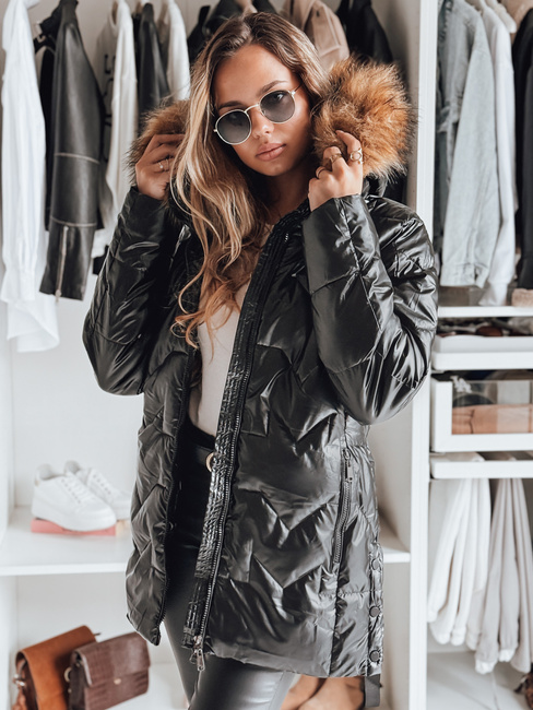 Damen Winterjacke LANE Farbe Schwarz DSTREET TY4049