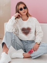 Damen Übergröße Tie-Dye Sweatshirt mit Herz DESSER grau Dstreet BY1466