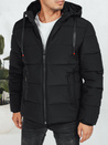 Herren Steppwinterjacke mit Kapuze schwarz Dstreet TX5060