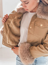 Damen Lederjacke mit Kamelfell Dstreet TY5139