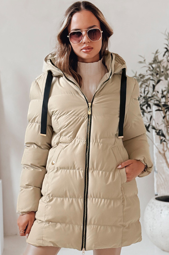 Damen Winterjacke mit Kapuze GABRIELLE beige Dstreet TY4365