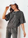 Damen Basic T-shirt DREY Farbe Grau DSTREET RY2482