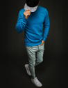 Herren Sweatshirt Blau Dstreet BX4386