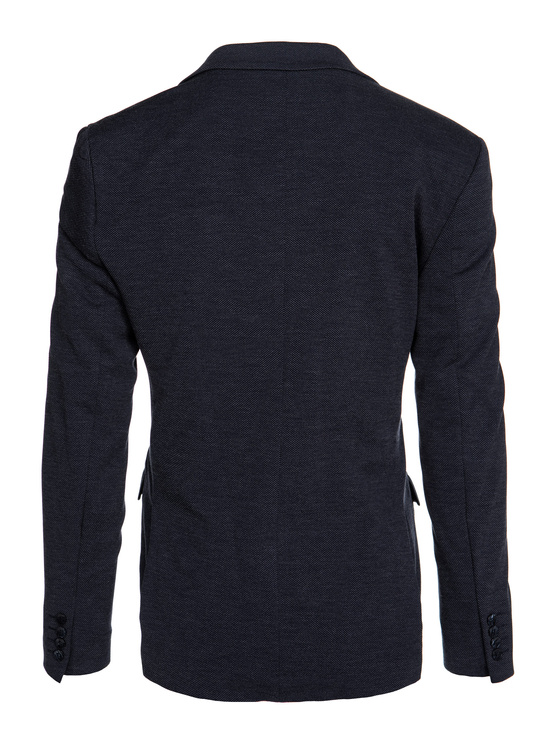 Einreihiger navyblauer Blazer für Herren Dstreet MX0636