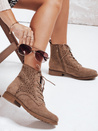 Damen durchbrochene Stiefel Kaffee Dstreet ZY1151