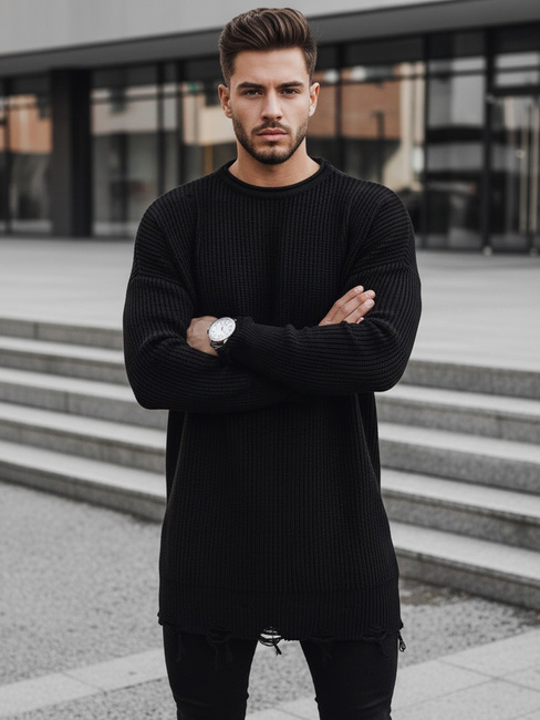 Herren Winterpullover Farbe Schwarz DSTREET WX1962