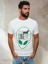 Herren T-shirt mit Aufdruck Weiß Dstreet RX4154