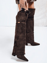 Damen Wildleder braun Stiefel Dstreet ZY1148