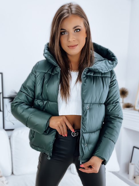 Damen Mantel/Steppjacke INKA PREMIUM Dunkelgrün Dstreet TY3146
