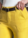 Damen Slim Fit Hose mit Gürtel TAIRONIK senf Dstreet UY2539