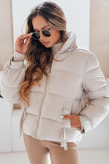Damen Steppjacke mit Kapuze beige Dstreet TY5066