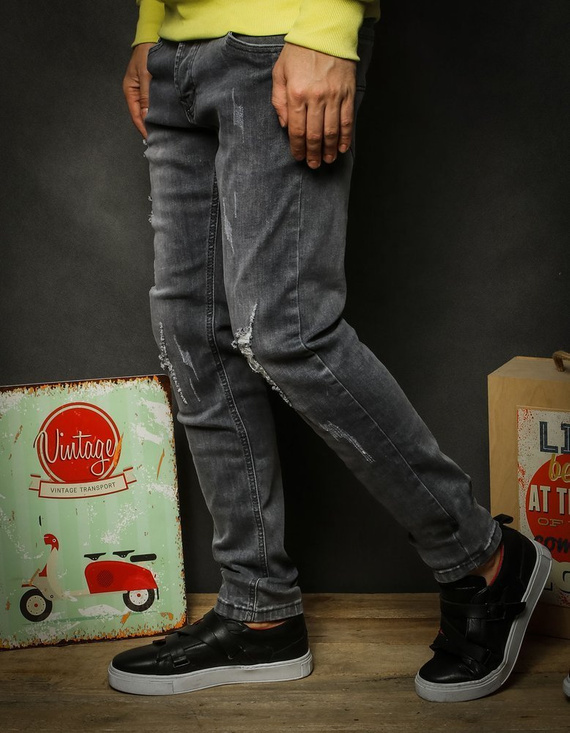 Herren Jeanshosen Farbe Grau DSTREET UX2325