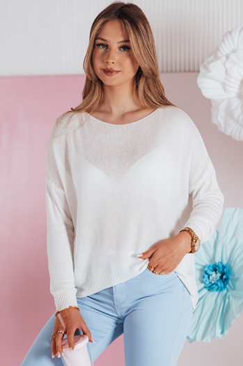 Damen Pullover in Einheitsgröße SENZIA ecru Dstreet MY2450