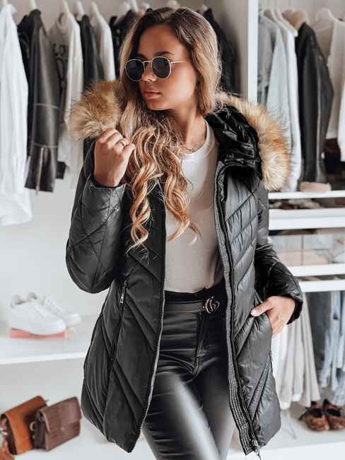 Damen Winterjacke SOLARIS Farbe Schwarz DSTREET TY4007