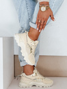 Damen beige Turnschuhe Dstreet ZY1011