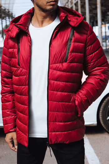 Herren Steppjacke Farbe Rot DSTREET TX4447