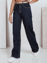 Damen Jeans mit weitem Bein navy blau Dstreet UY2769