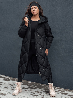 Damen Steppwinterjacke mit Kapuze FEMACOAT schwarz Dstreet TY4593_1