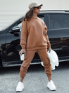 Damen Trainingsanzug Set ARIELLA PREMIUM mokka Dstreet AY1097