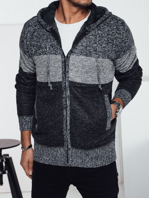 Herren Isolierter Kapuzenpulli grau Dstreet WX2274