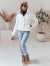 Damen SNOWLIKE gesteppte Winterjacke mit Kapuze weiß Dstreet TY4932