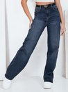 Blaue Damenjeans mit weitem Bein Dstreet UY2790