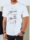 Herren T-shirt mit Aufdruck Farbe Weiß DSTREET RX5429