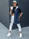 Damen Steppweste mit Kapuze MELANI navy blau Dstreet TY4519