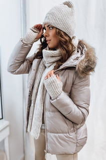 Damen Winterjacke STELLAR Farbe Beige DSTREET TY4097