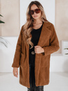 Damen Wintermantel Teddyfell braun Dstreet NY0752