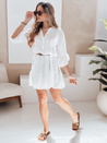 Sommer-Musselin-Kleid LYVONNE weiß Dstreet EY2613