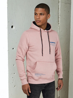 Herren Sweatshirt mit Aufdruck Farbe Rosa DSTREET BX5692_1