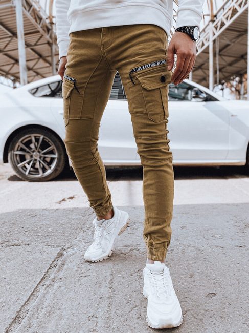 Herren Cargohosen Farbe Camel DSTREET UX4360