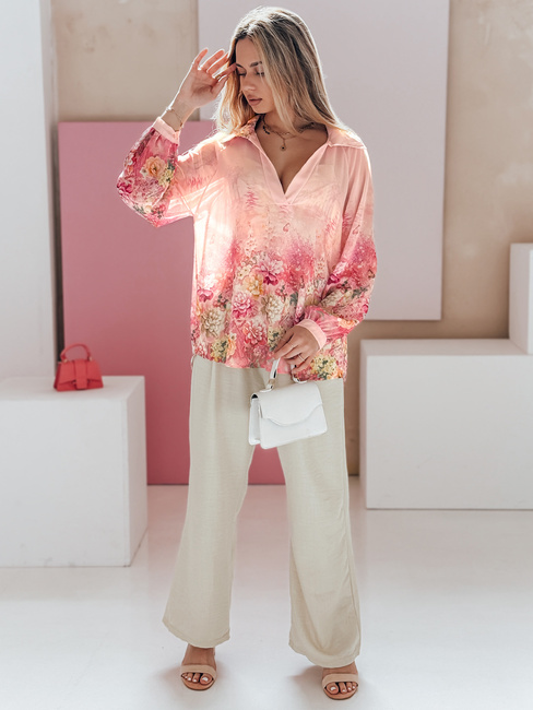 Damenhose mit weitem Bein MILLIVIO khaki Dstreet UY2661